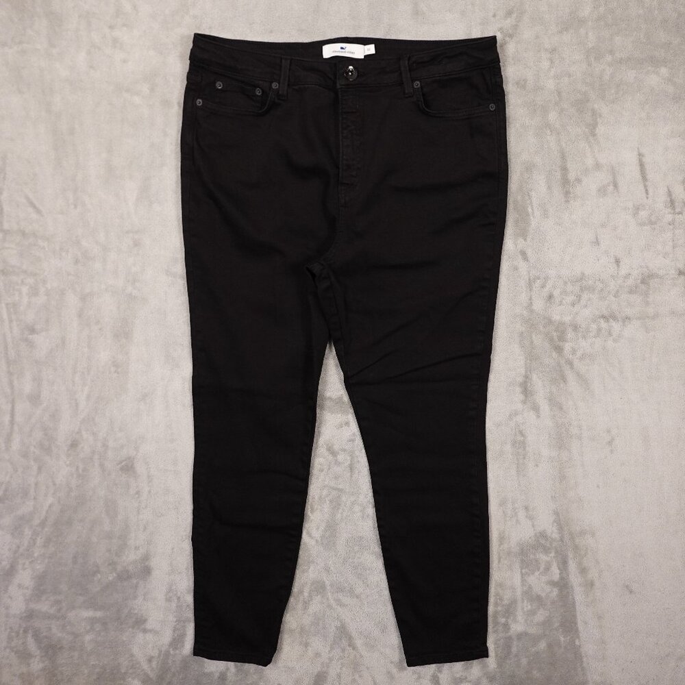 Vineyard Vines High Rise‎ Skinny Black Jeans Women's Size 33